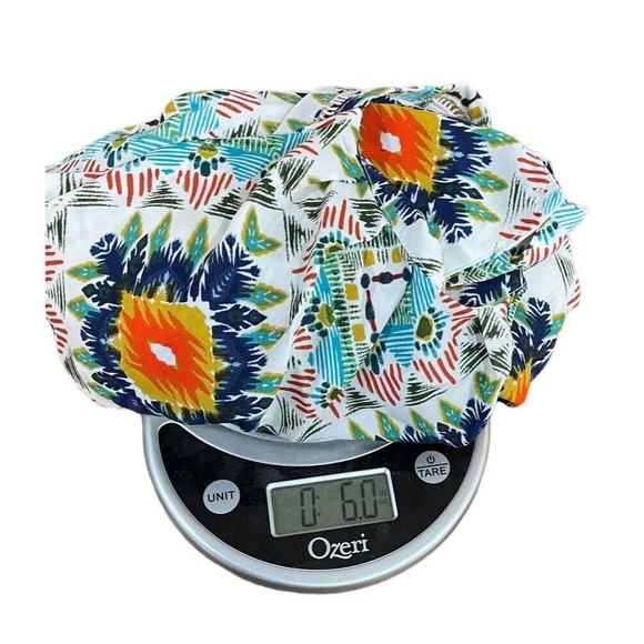 Spense Womens White Aztec Print Dress Sz Large NWT Side Slit Coverup - Picture 16 of 16